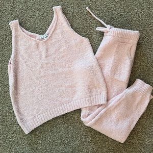 Cloud 2pc lounge set light pink size L/XL